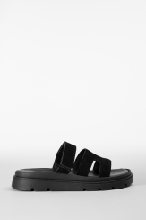 Flatforms MARCHE δερμάτινα με ρυθμιζόμενο λουράκι