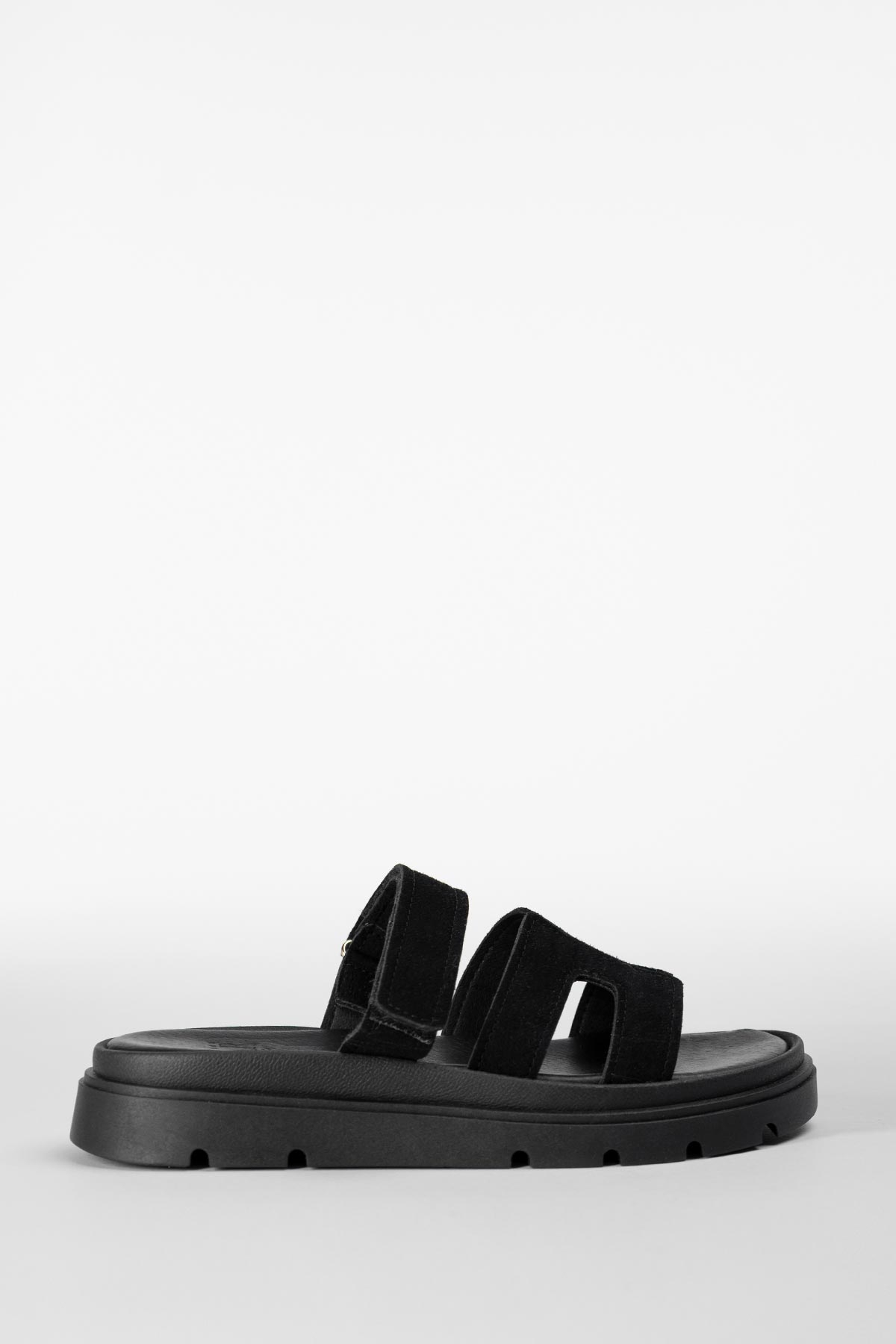 Flatforms MARCHE δερμάτινα με ρυθμιζόμενο λουράκι